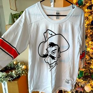 PINK OKState Pistol Pete 3/4 sleeve top